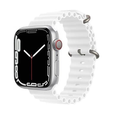 RIB Urheiluranneke Apple Watch 7 (41mm) - Valkoinen