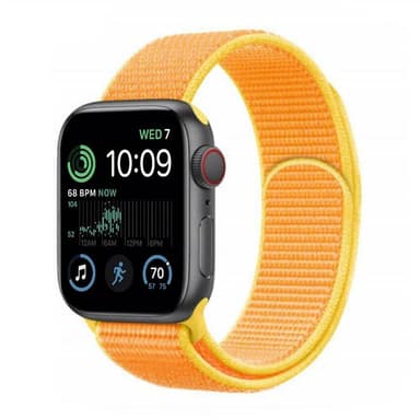 Nailon Rannekoru Apple Watch SE 2022 (44mm) - Canary Yellow