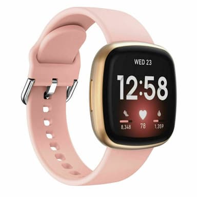 Sport Rannekoru Fitbit Sense 2 - Vaalea pinkki