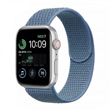 Nailon Rannekoru Apple Watch SE 2022 (44mm) - Punainen