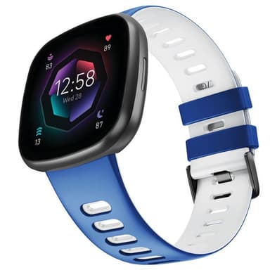 Twin Sport Rannekoru Armband Fitbit Sense 2 - Sinivalkoinen