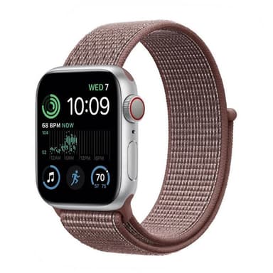 Nailon Rannekoru Apple Watch SE 2022 (44mm) - Smoke Mauve