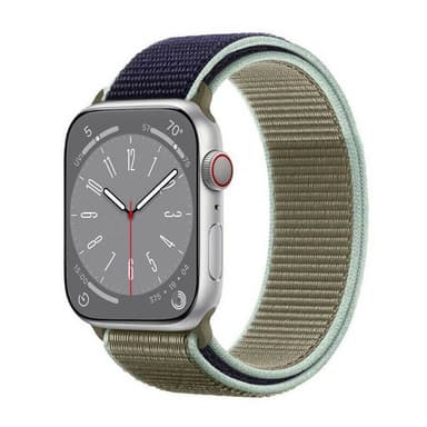 Nailon Rannekoru Apple Watch 8 (41mm) - Khaki Blue