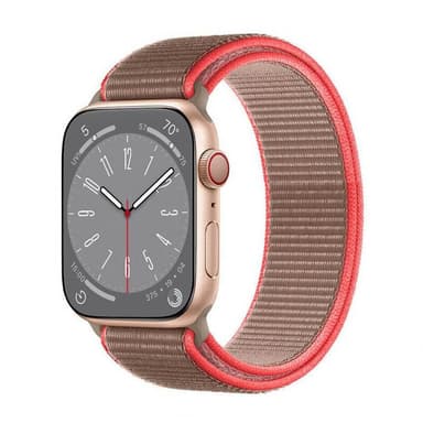 Nailon Rannekoru Apple Watch 8 (41mm) - Neon pink