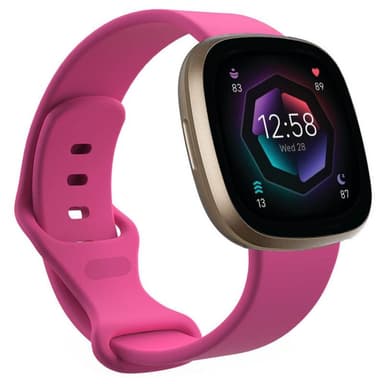 Sport Rannekoru Fitbit Sense 2 - Vaaleanpunainen