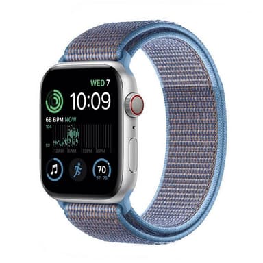 Nailon Rannekoru Apple Watch SE 2022 (44mm) - Cerulean