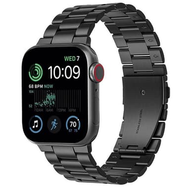 Rannekoru ruostumatonta terästä Apple Watch SE 2022 (40mm) - musta