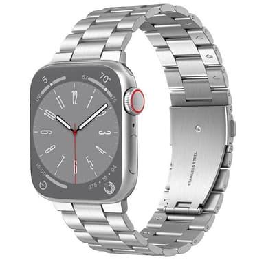 Rannekoru ruostumatonta terästä Apple Watch 8 (45mm) - Hopea