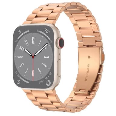 Rannekoru ruostumatonta terästä Apple Watch 8 (45mm) - Ruusu