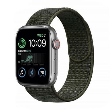 Nailon Rannekoru Apple Watch SE 2022 (44mm) - Military Khaki