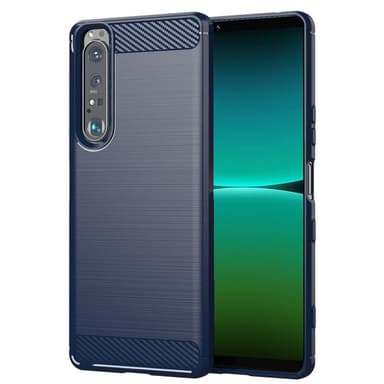 Harjattu TPU kuori Sony Xperia 5 IV - Sininen