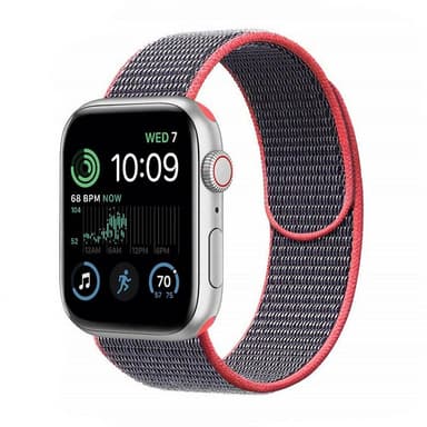 Nailon Rannekoru Apple Watch SE 2022 (44mm) - Electric pink