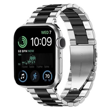 Rannekoru ruostumatonta terästä Apple Watch SE 2022 (44mm) - Hopea/M