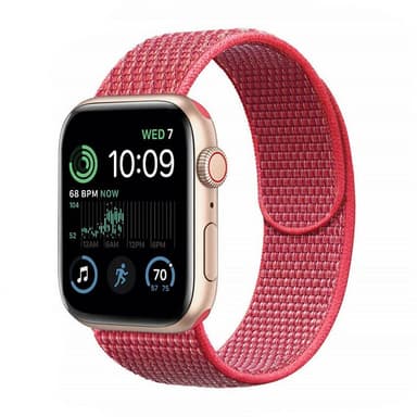 Nailon Rannekoru Apple Watch SE 2022 (44mm) - Hibiskus