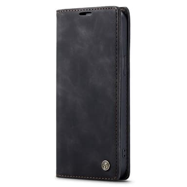 CASEME Retro Lompakkokotelo iPhone 14 Plus - Musta