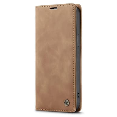 CASEME Retro lompakkokotelo iPhone 14 Pro Max - vaaleanruskea