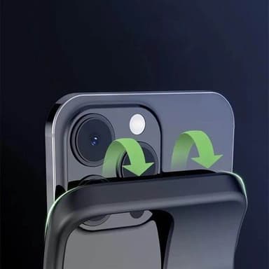 Tech-Protect PowerCase, jossa on Powerbank 7000mAh ja MagSafe iPhonelle 16 Pro - musta
