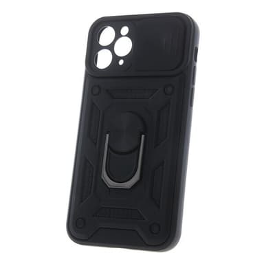 Defender-kotelo mobiilirenkaalla Motorola Moto E13:lle - musta