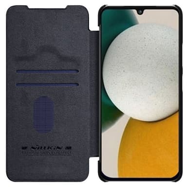 Nillkin Qin Leather Pro Case Samsung Galaxy A54 5G -puhelimelle - musta