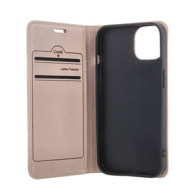 Tyylikäs Flip-kotelo jalustalla Xiaomi - Redmi A3 4G (Global) - Beige