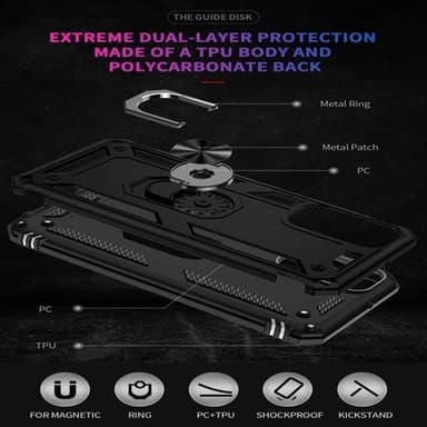 Tukeva takakansi telineellä mallille Samsung Galaxy M23