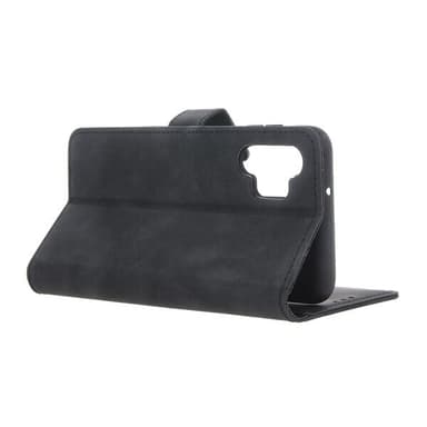 Velvet Flip Case jalustalla Motorola Moto E13 - musta