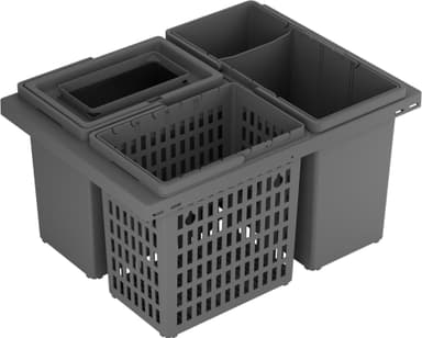 Epoq Cube 600 järjestelmä jätteiden lajitteluun  (antrasiitti)