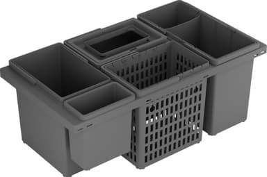 Epoq Cube 800 järjestelmä jätteiden lajitteluun (antrasiitti)