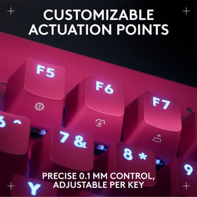 Logitech G - Pro X TKL Rapid Trigger pelinäppäimistö (magenta)