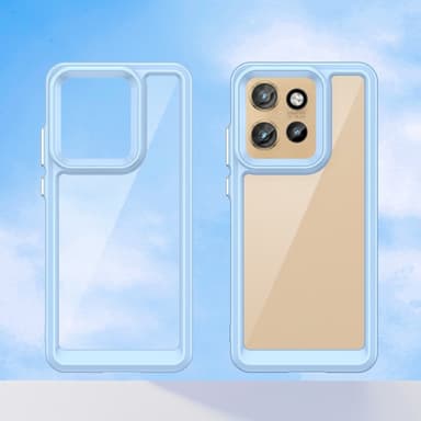 SKALO Motorola Edge 50 Neo 5G Väri Puskurin Suojakuori - Sininen
