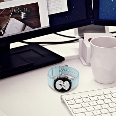 SKALO Samsung Watch 7 40mm/44mm Silikoniranneke Muotoiltu - Turkoosi