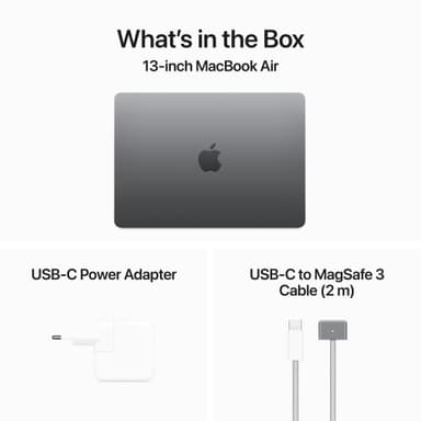 MacBook Air 13,6 M3 16/256 GB (tähtiharmaa)
