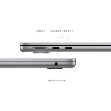 MacBook Air 13,6 M3 16/256 GB (tähtiharmaa)