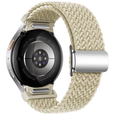 SKALO Punottu Tygaranneke Samsung Watch 7 40mm/44mm - Beige
