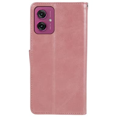 SKALO Motorola Moto G55 5G Premium Wallet Lompakkokotelo - Ruusukulta