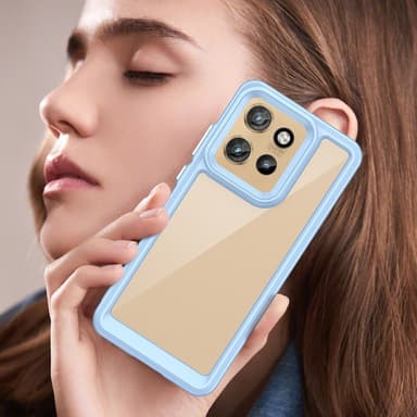 SKALO Motorola Edge 50 Neo 5G Väri Puskurin Suojakuori - Sininen