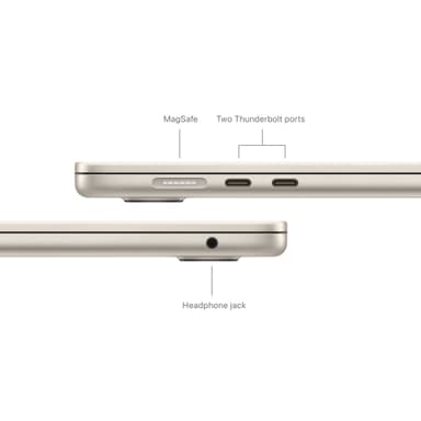 MacBook Air 15,3 M3 16/256 GB (tähtivalkea)