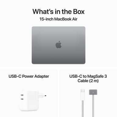 MacBook Air 15,3 M3 16/256 GB (tähtiharmaa)