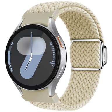 SKALO Punottu Tygaranneke Samsung Watch 7 40mm/44mm - Beige
