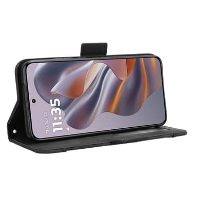 SKALO Motorola Edge 50 Neo 5G 6-lokeroa Lompakkokotelo - Musta