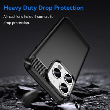 Hiilikuiturakenteinen TPU-kansi iPhone 15 Pro Maxille