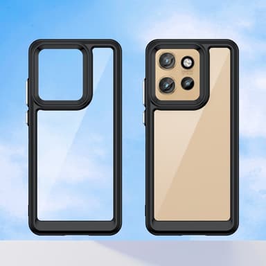 SKALO Motorola Edge 50 Neo 5G Väri Puskurin Suojakuori - Musta