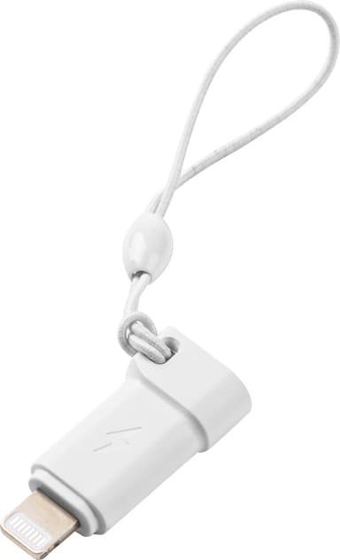 Sandstrøm USB-C - Lightning -kaapelisovitin (valkoinen)