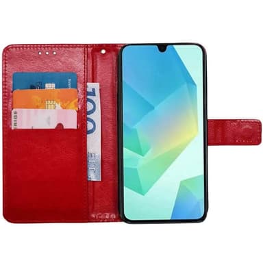 Lompakkokotelo 3-kortti Samsung Galaxy A16 5G - Punainen