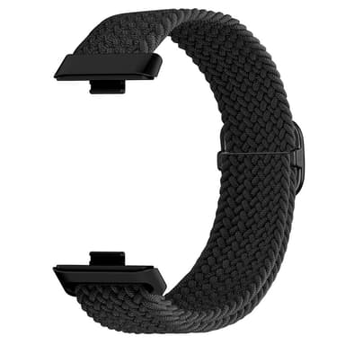 SKALO Punottu nailonranneke Huawei Watch Fit 3 - Musta