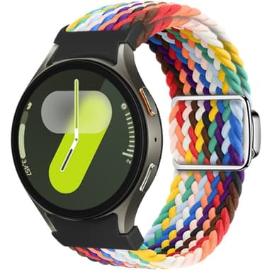 SKALO Punottu Tygaranneke Samsung Watch 7 40mm/44mm - Rainbow