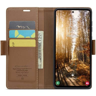 CaseMe puhelimenkotelo 023 Samsung Galaxy S24 FE - Ruskea