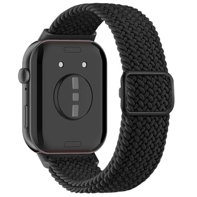 SKALO Punottu nailonranneke Huawei Watch Fit 3 - Musta