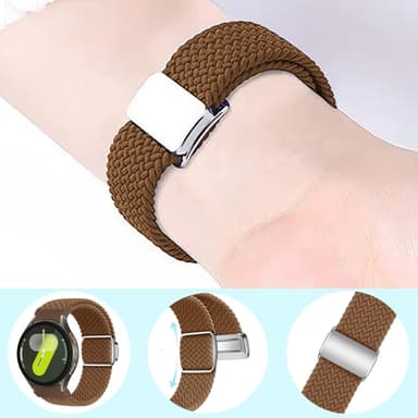 SKALO Punottu Tygaranneke Samsung Watch 7 40mm/44mm - Rainbow