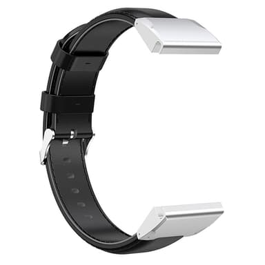 KALEBOL Nahkaranneke Garmin Fenix 8 Amoled 43mm - Musta
